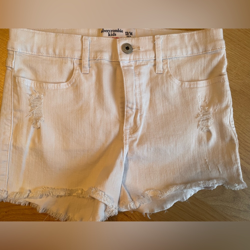 White kids shorts